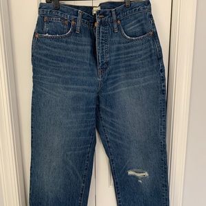 Madewell classic straight jean size 31